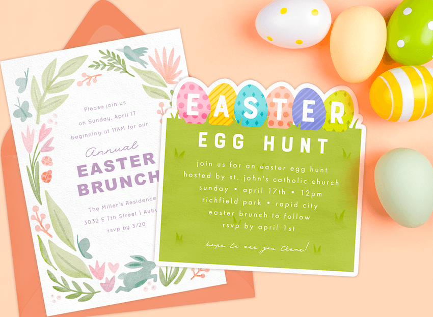 12 Easter Invitations for Every Event, Plus Wording Ideas - STATIONERS