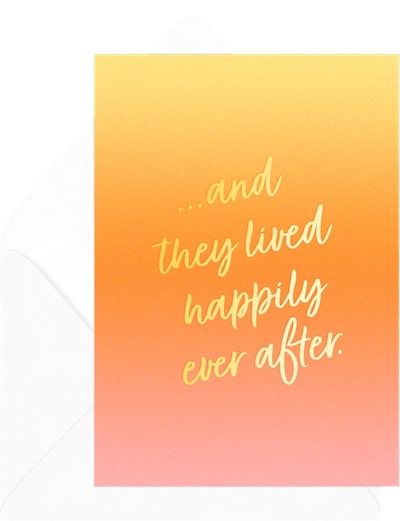 Happily Ever After Wishes Card