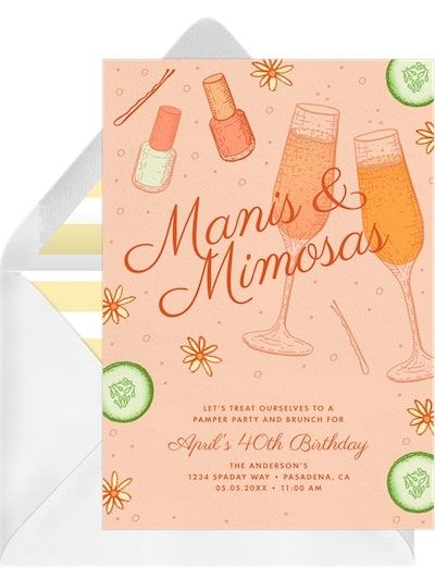 Manis & Mimosas Invitation
