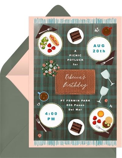 How to respond to a RSVP: The Perfect Picnic Invitation