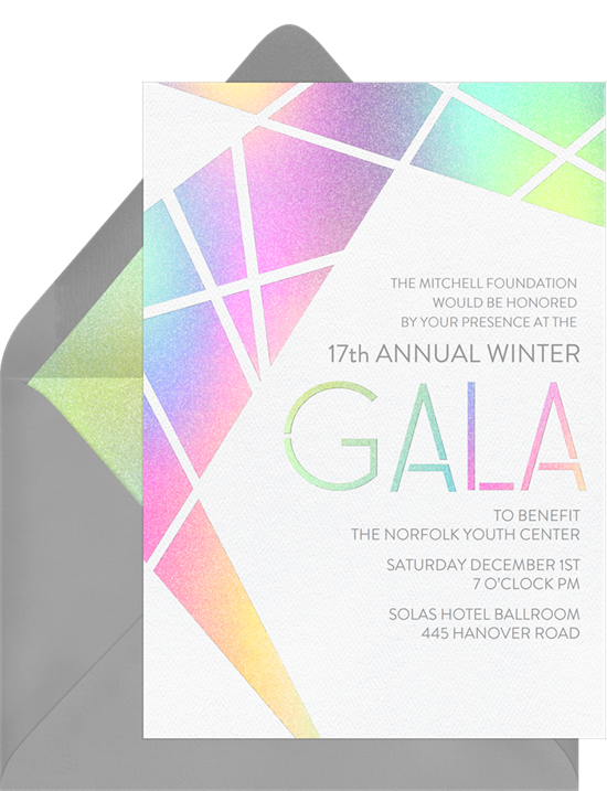 The Holo Gala Invitation from Greenvelope